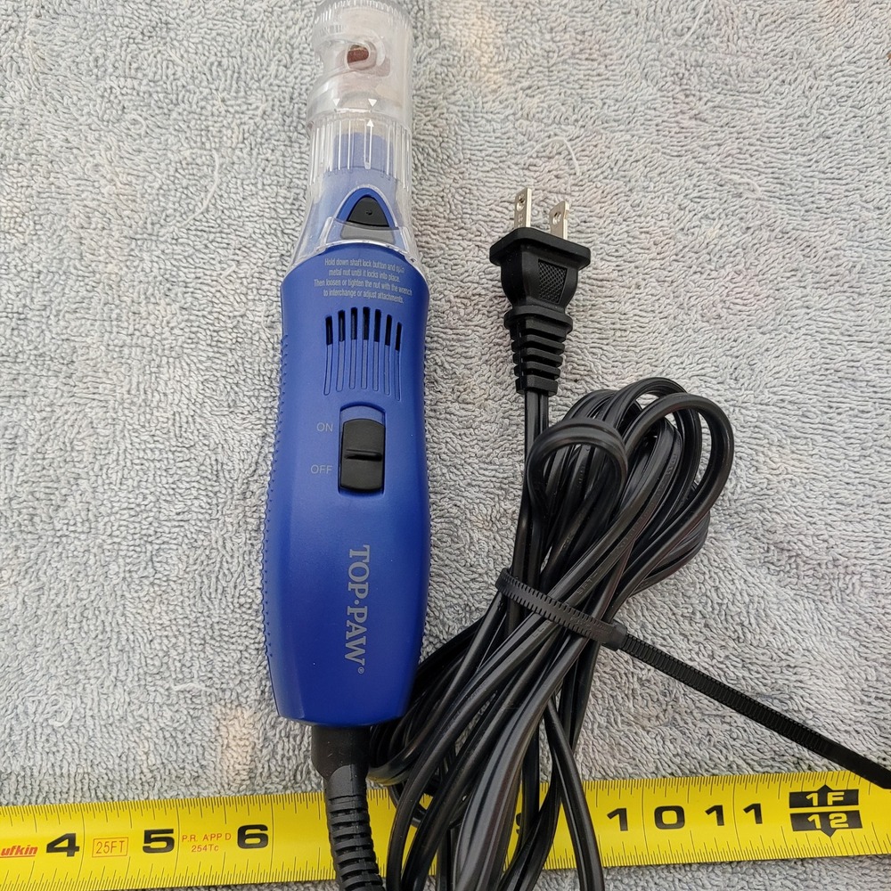 Top Paw Dog Nail Grinder Electric Pet Grooming Tool Blue‎ TPNGPS Type P77SR
